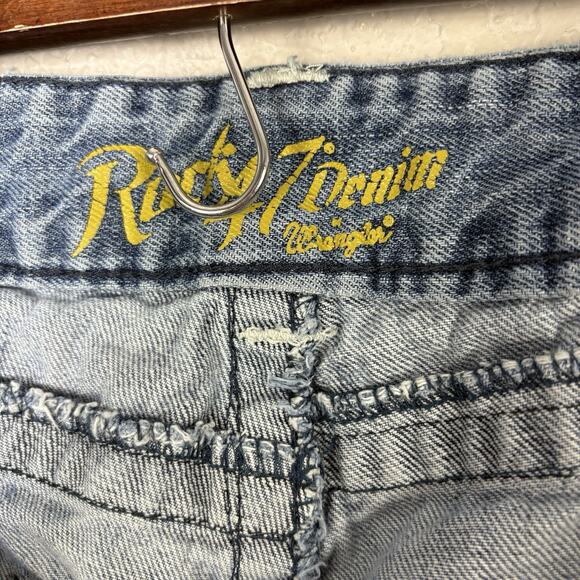 Rock 47 Wrangler Denim Jeans Men’s Western Thick Stitch Boot Cut 36X36 - Picture 6 of 8